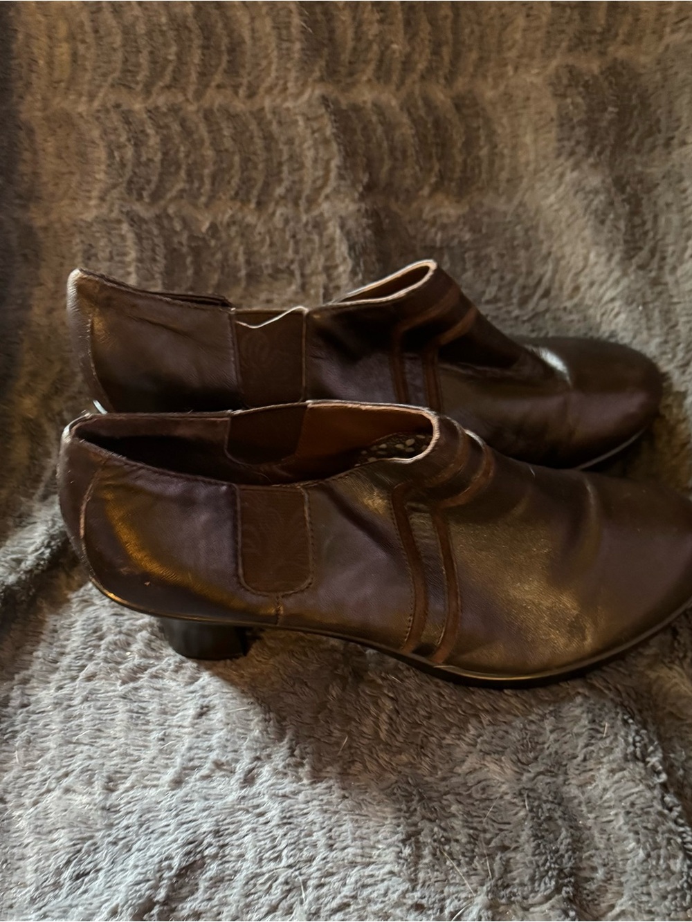 Dansko Brown Leather Low Heel Ankle Shoes